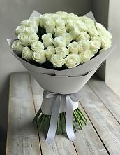 Букет 35 Белых роз в Новолеушковской