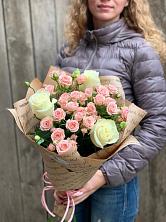 Букет цветов из:  Розы в Новолеушковской