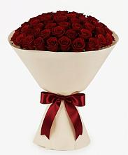 Букет 101 Бордовая роза Блэк Бакарра в Новолеушковской