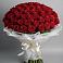 Букет 101 Красная роза Блэк Мэджик в Новолеушковской