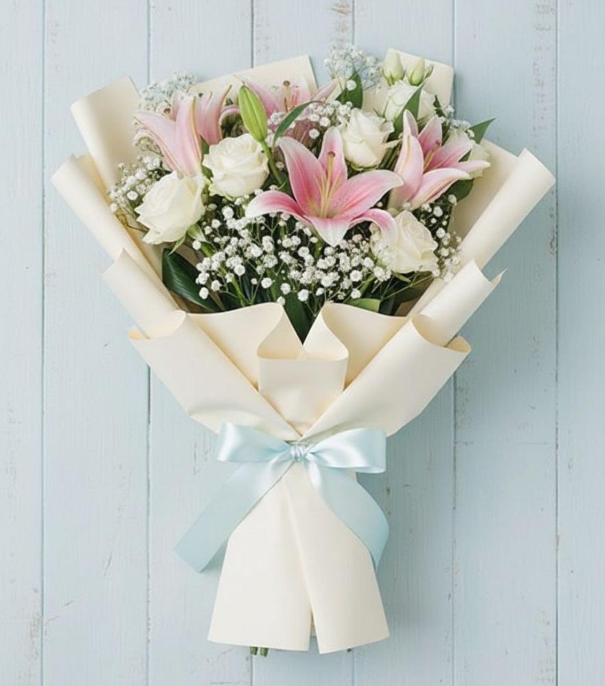 Букет цветов из: Лилии в Новолеушковской