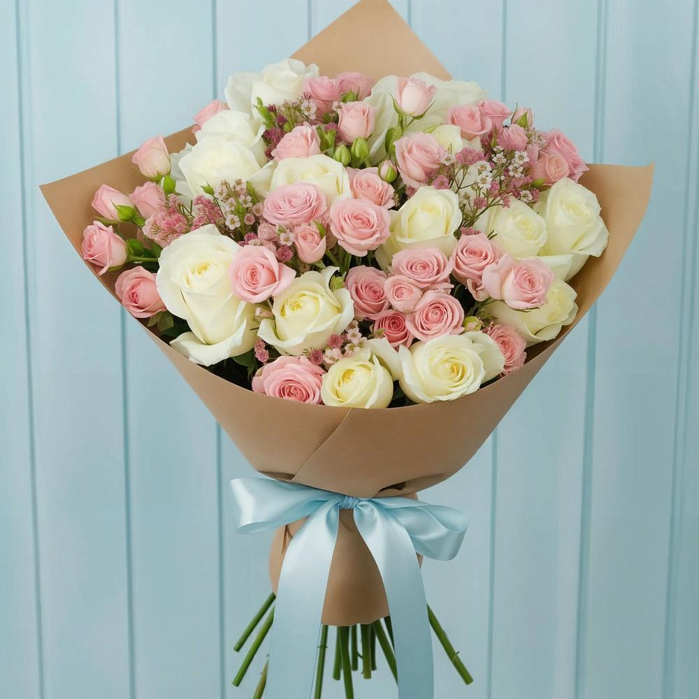 Букет цветов из: Розы в Новолеушковской