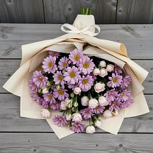 Букет цветов из:  Розы и Хризантемы в Новолеушковской