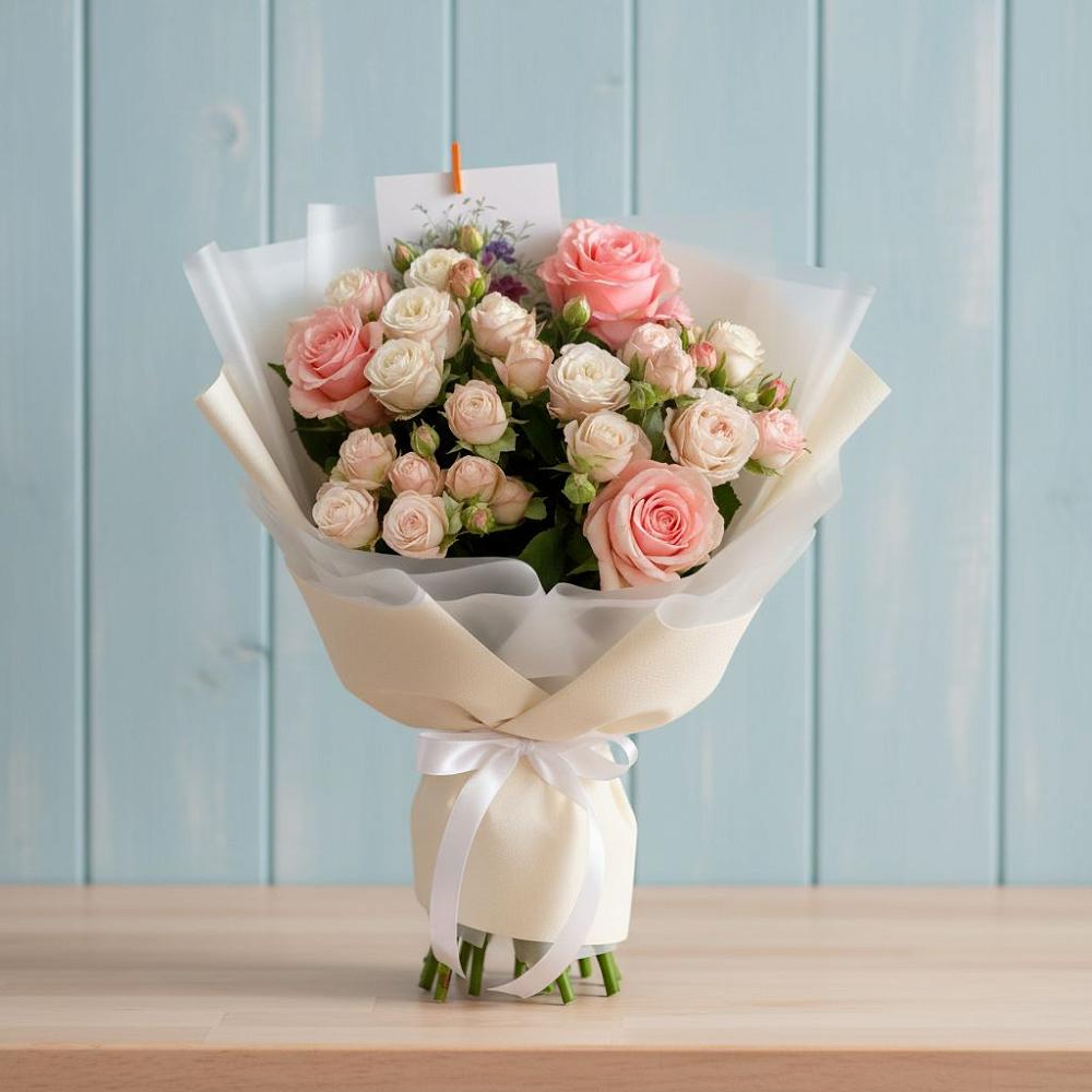 Букет цветов из: Розы в Новолеушковской