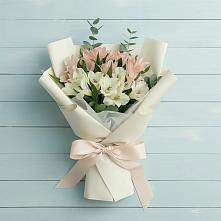 Букет цветов из:  Альстромерии #REPLACE_PRED# Новолеушковской