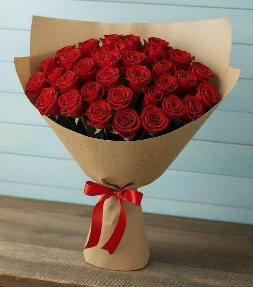 Букет Красные розы Милано в Новолеушковской