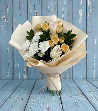 Букет цветов из:  Розы и Хризантемы в Новолеушковской