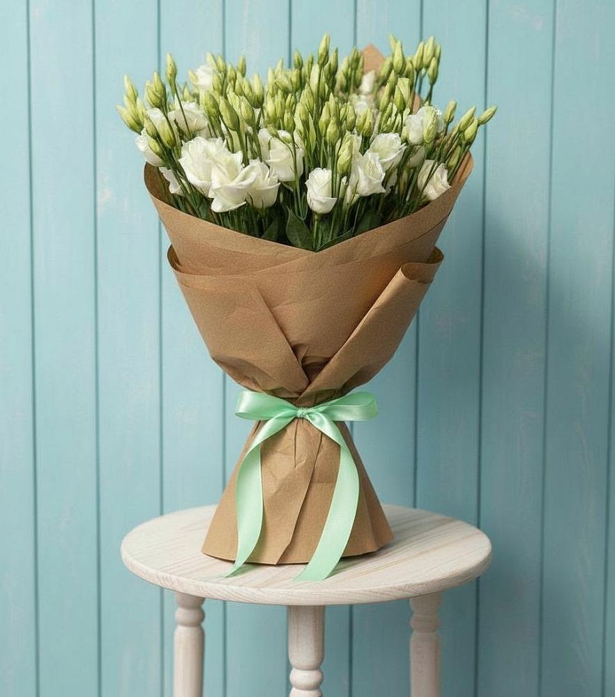 Букет цветов из: Лизиантусы в Новолеушковской