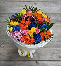 Букет цветов из:  Розы и Хризантемы в Новолеушковской