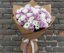 Букет цветов из:  Хризантемы #REPLACE_PRED# Новолеушковской