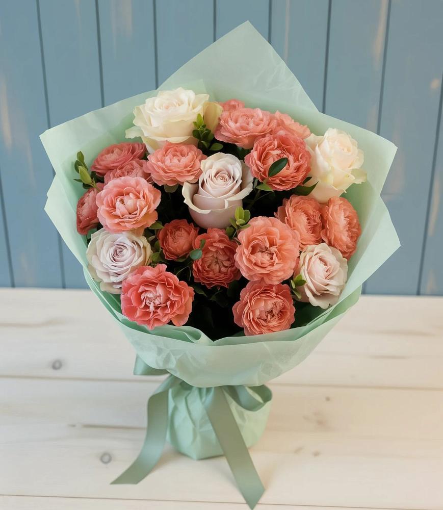 Букет цветов из: Розы в Новолеушковской