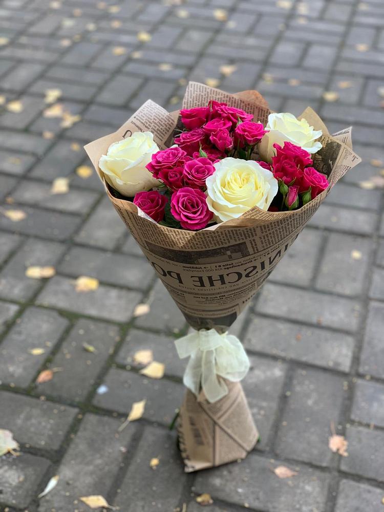 Букет цветов из: Розы в Новолеушковской