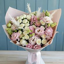 Букет цветов из:  Альстромерии и Розы в Новолеушковской